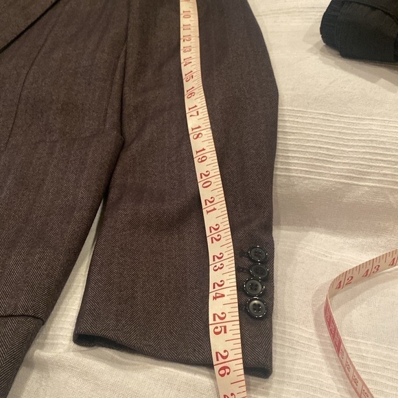 NWT Sartoria Italiana wool cashmere herringbone grey sport coat jacket 44R - Picture 12 of 14